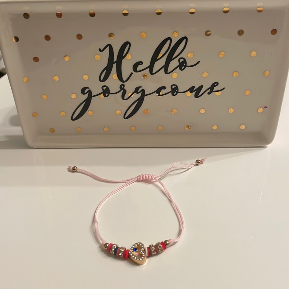 Heart String Evil Eye Bracelet